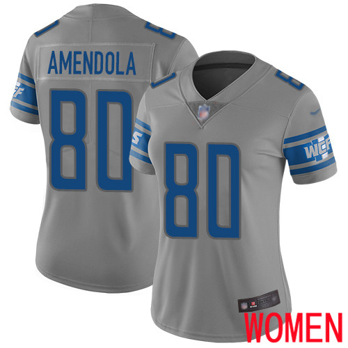 Detroit Lions Limited Steel Women Danny Amendola Jersey NFL Football 80 Rush Vapor Untouchable